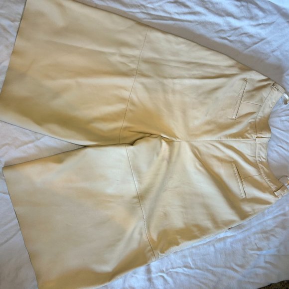 Nappa Leather Culottes with Belt - Picture 3 of 3